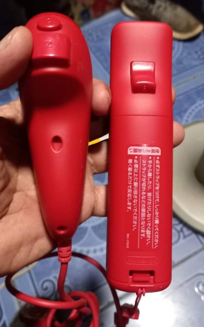 WIIMOTE & WII NUNCHUCK RED JAPAN, Video Gaming, Gaming Accessories, Controllers on Carousell