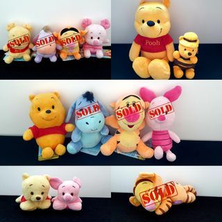 Winnie the Pooh Plush Toy - Pooh, Eeyore, Tigger & Piglet [BN]