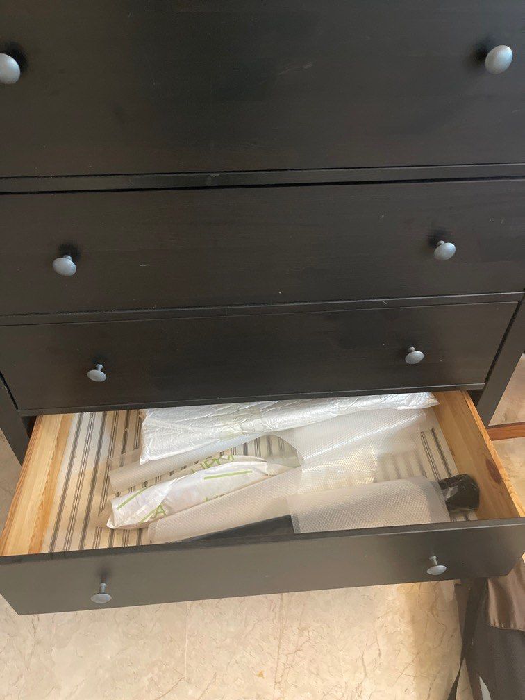 Wooden chest of drawers from Ikea, Furniture & Home Living, Furniture