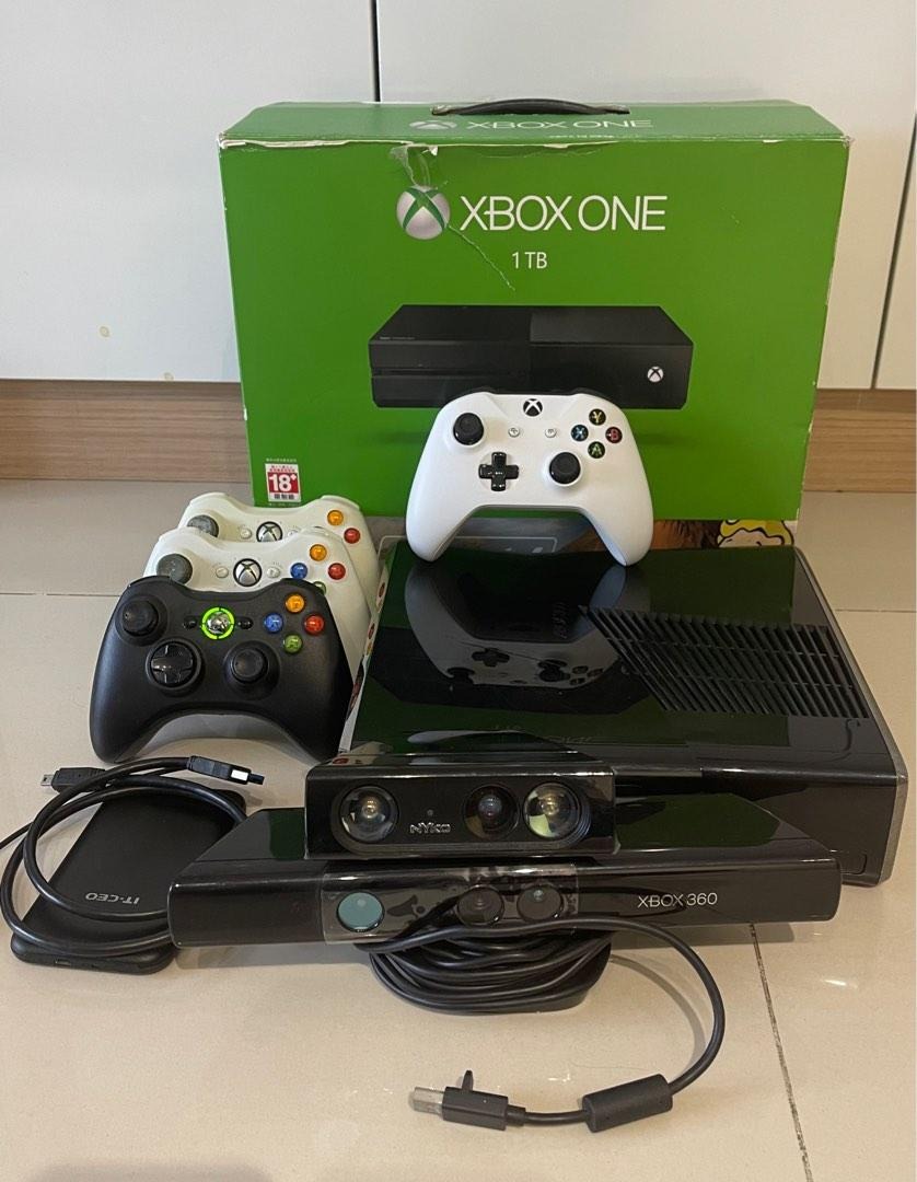 Xbox One 1TB Xbox 360 w Kinect All accessories Video Gaming