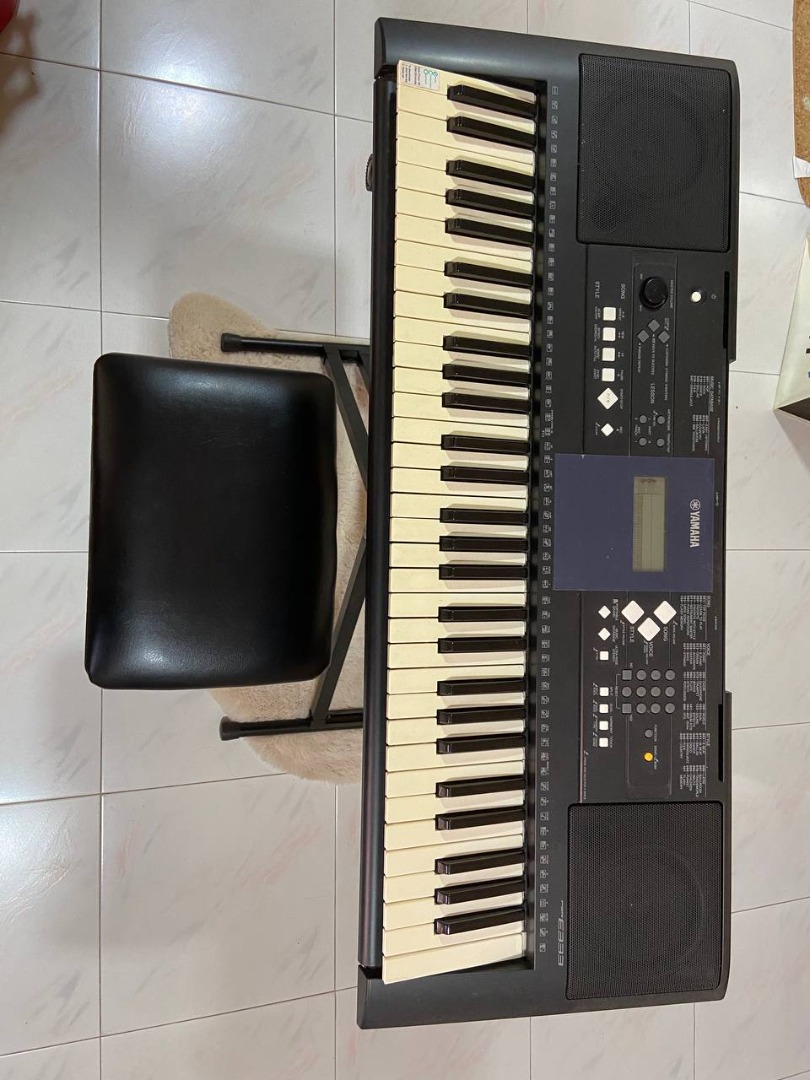 Yamaha portable keyboard PSR-E333 (Bundle), Hobbies & Toys, Music ...