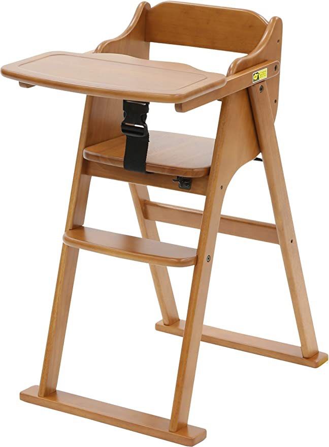 Yamatoya Tatameru Foldable Highchair Light Brown Babies Kids