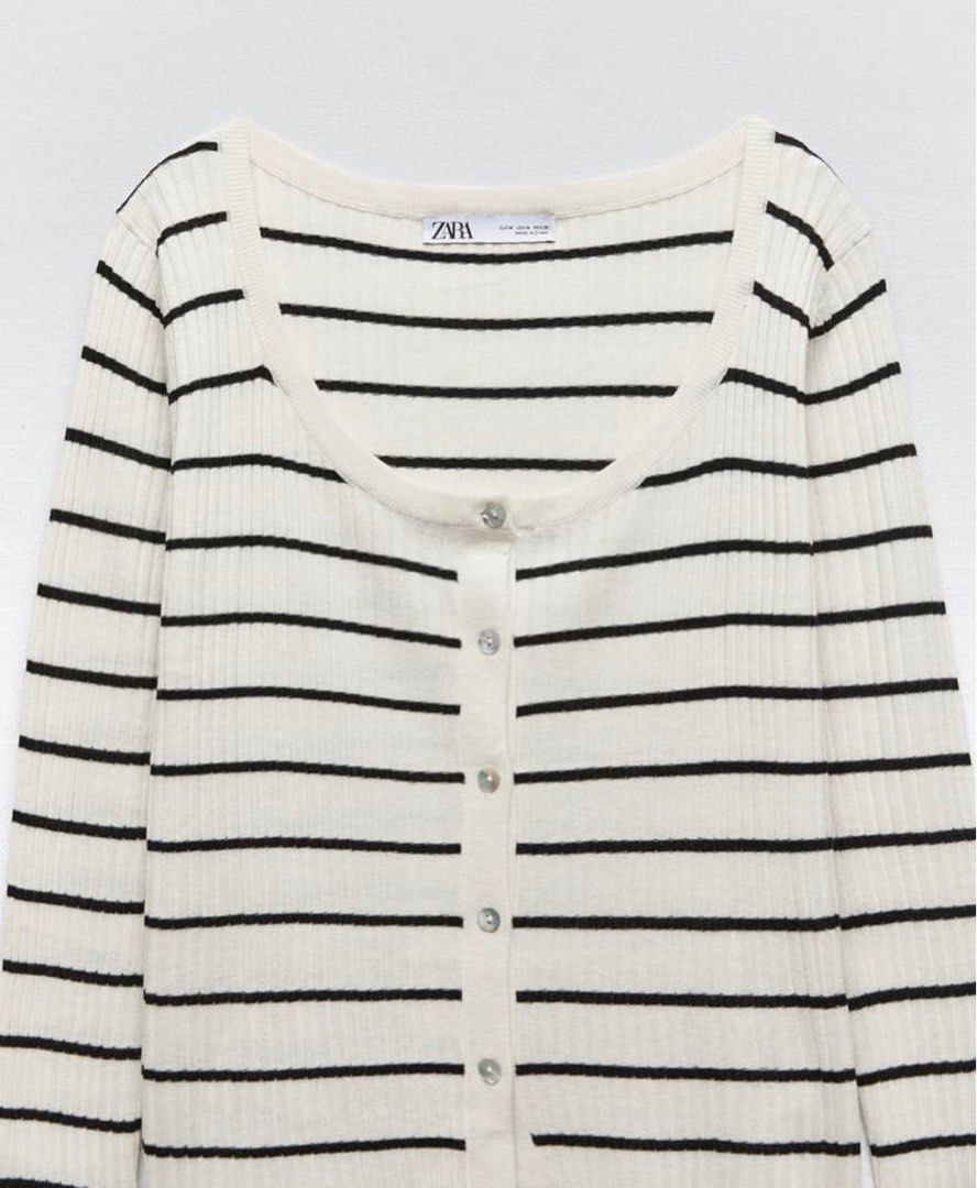Zara ribbed knit cardigan, Women's Fashion, Coats, Jackets and Outerwear on Carousell