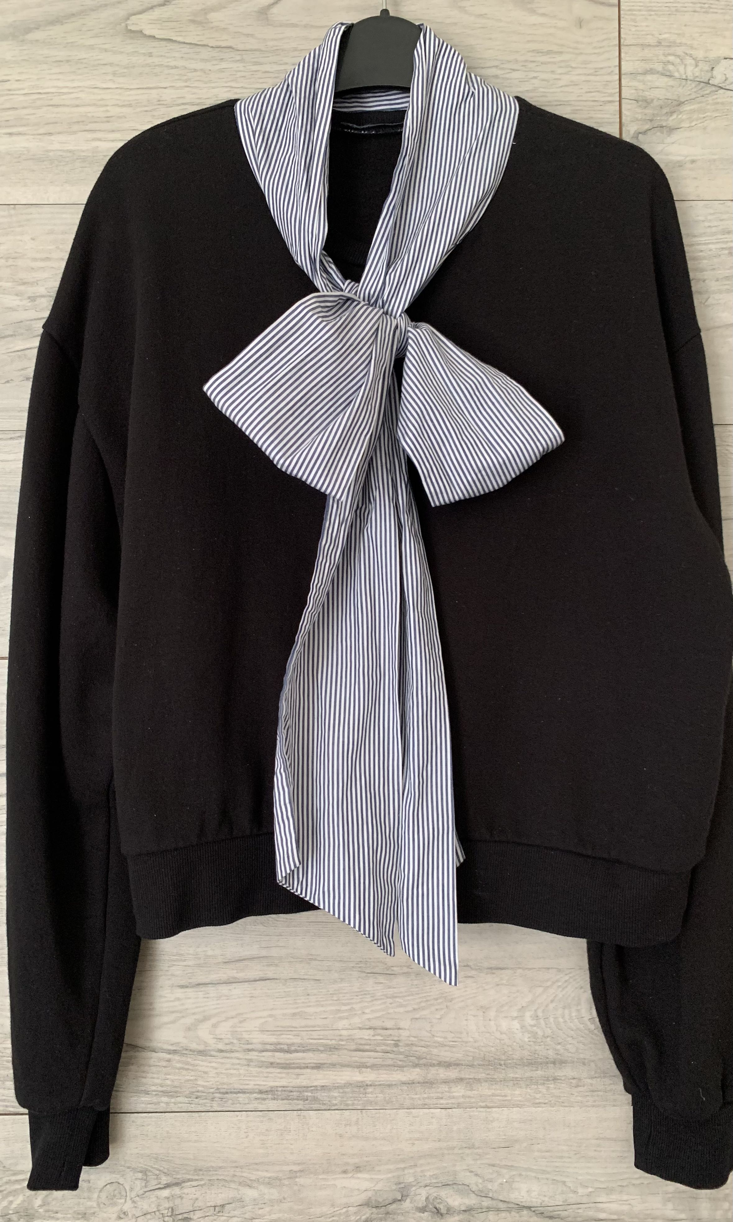 Zara bow sweatshirt clearance