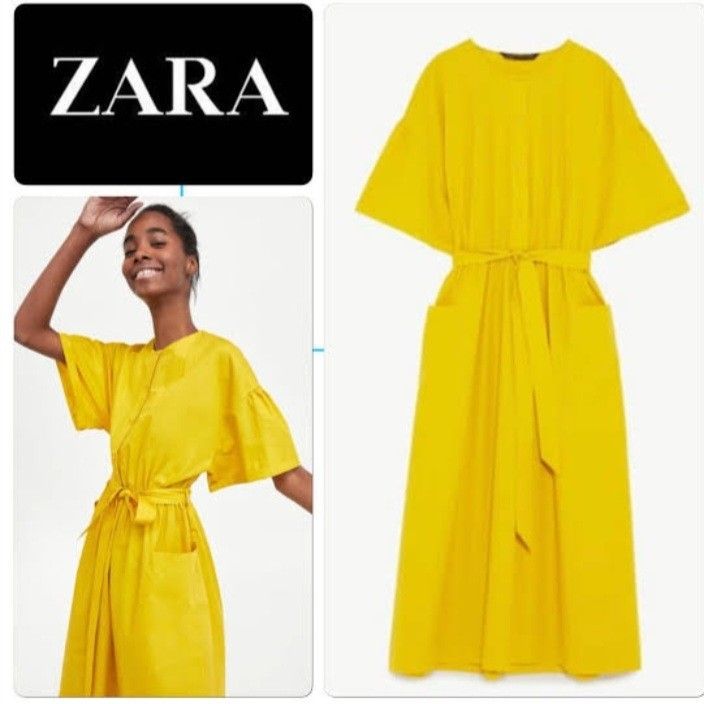 ZARA YELLOW MAXI DRESS Women s Fashion Dresses Sets Dresses