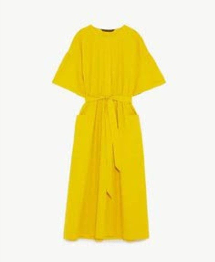 ZARA YELLOW MAXI DRESS, Women's Fashion, Dresses & Sets, Dresses on