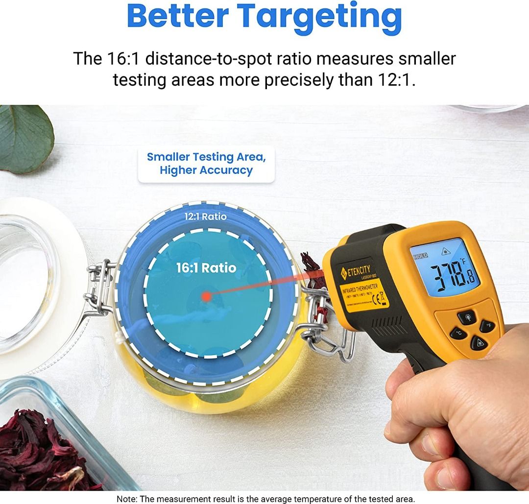 [2704] Etekcity Infrared Thermometer Temperature Gun58℉ to 1382℉ with