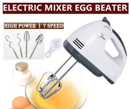 SG Ready Stock] 7 Speed Electric Hand Mixer Whisk Egg Beater