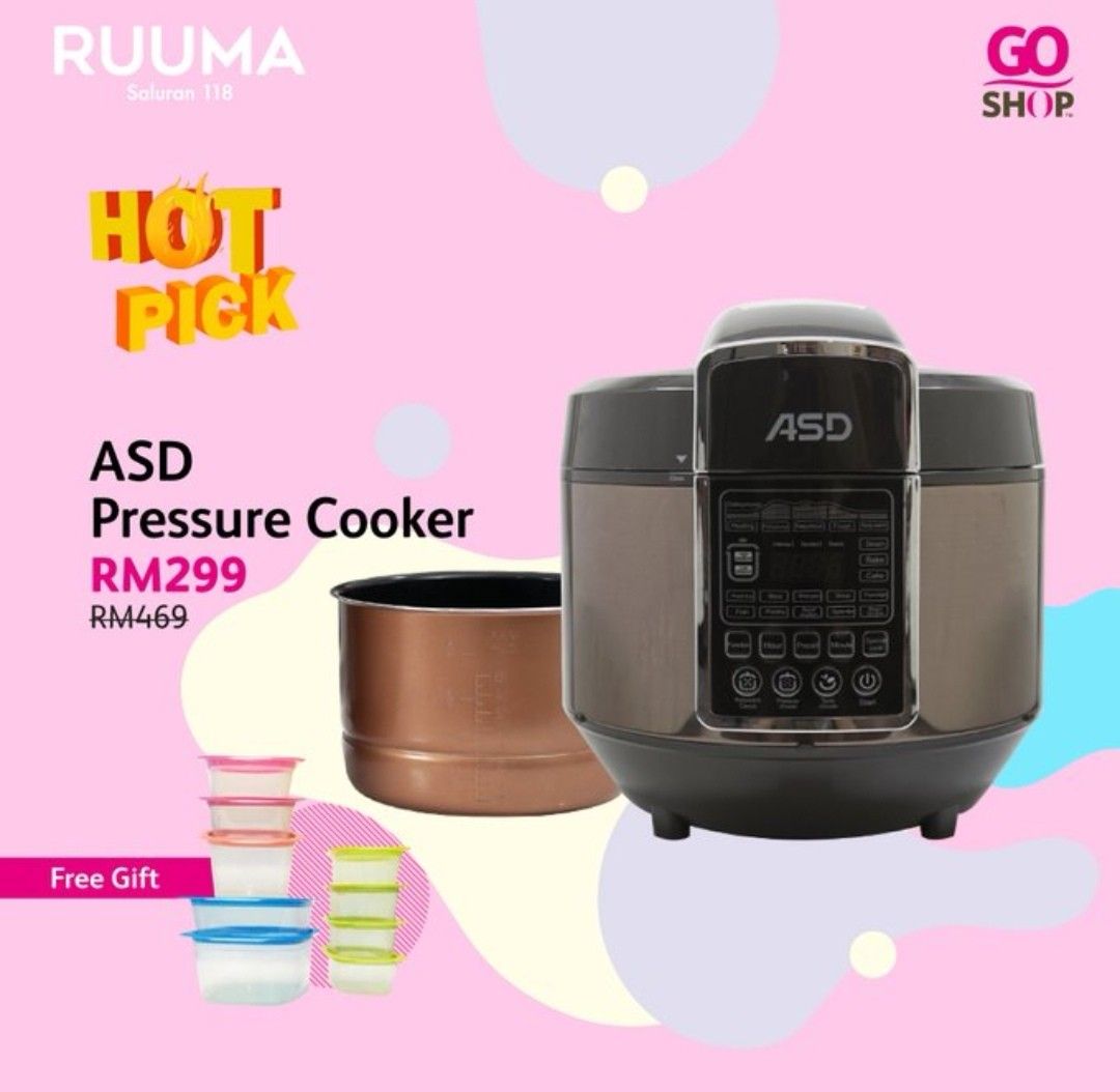 8L ASD pressure cooker