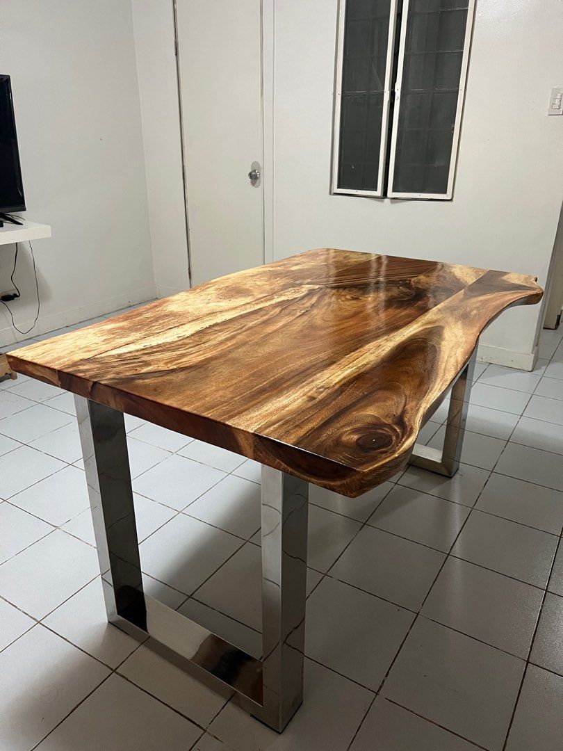 Acacia Dining table, Furniture & Home Living, Furniture, Tables & Sets