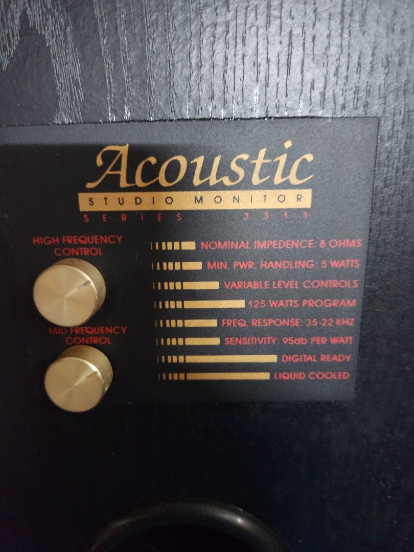 ACOUSTIC Monitor Series 3311 Speakers, Audio, Soundbars, Speakers ...
