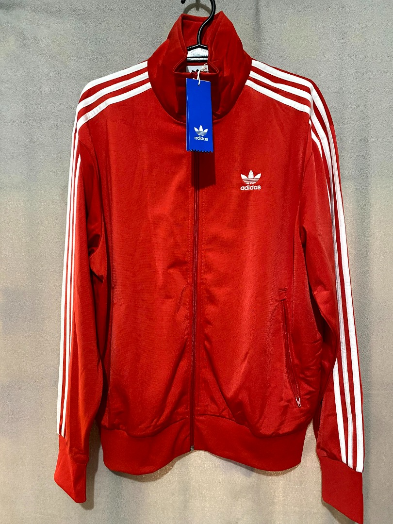 Adidas firebird track jacket red shop