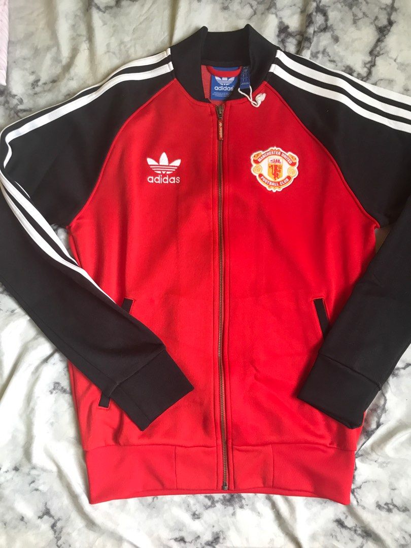 adidas gazelle silver green womens Manchester United Originals Track Top (JZ2230)