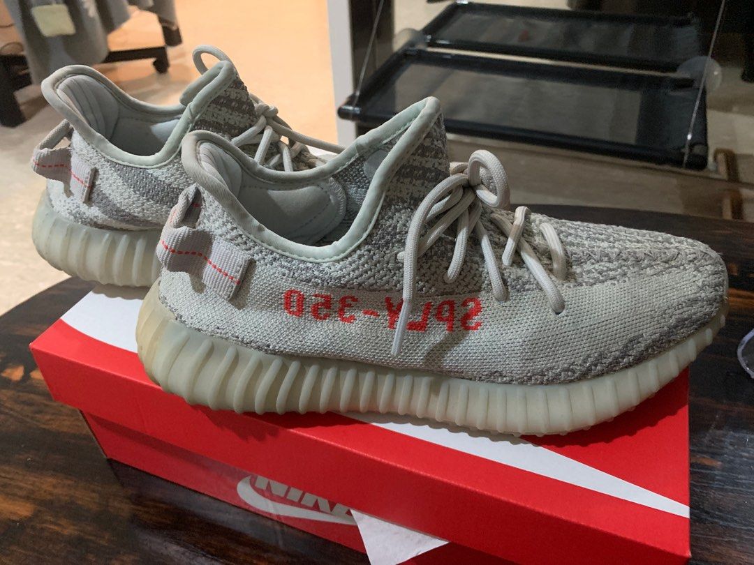 yeezy 350 blue tint box