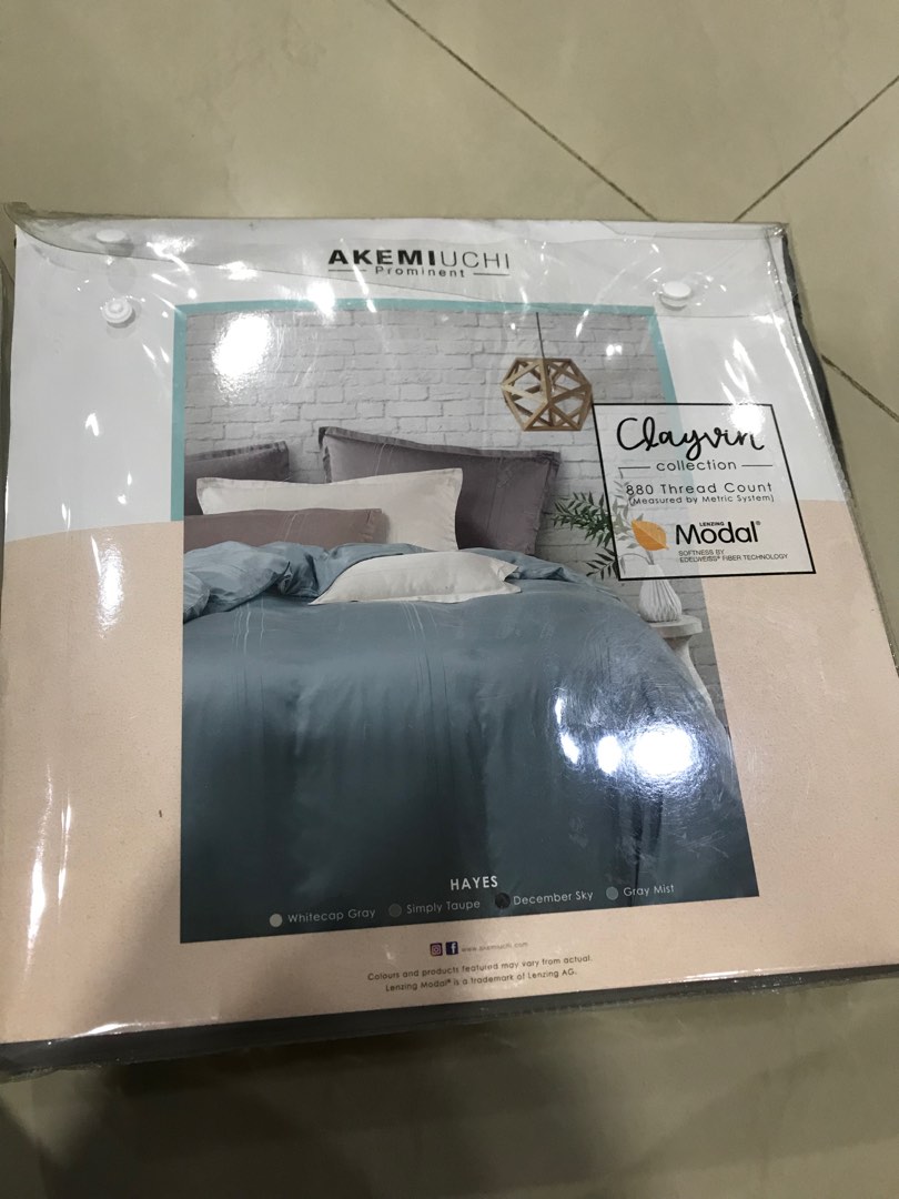 Akemi queen quilt cover set, Furniture & Home Living, Home Decor, Other