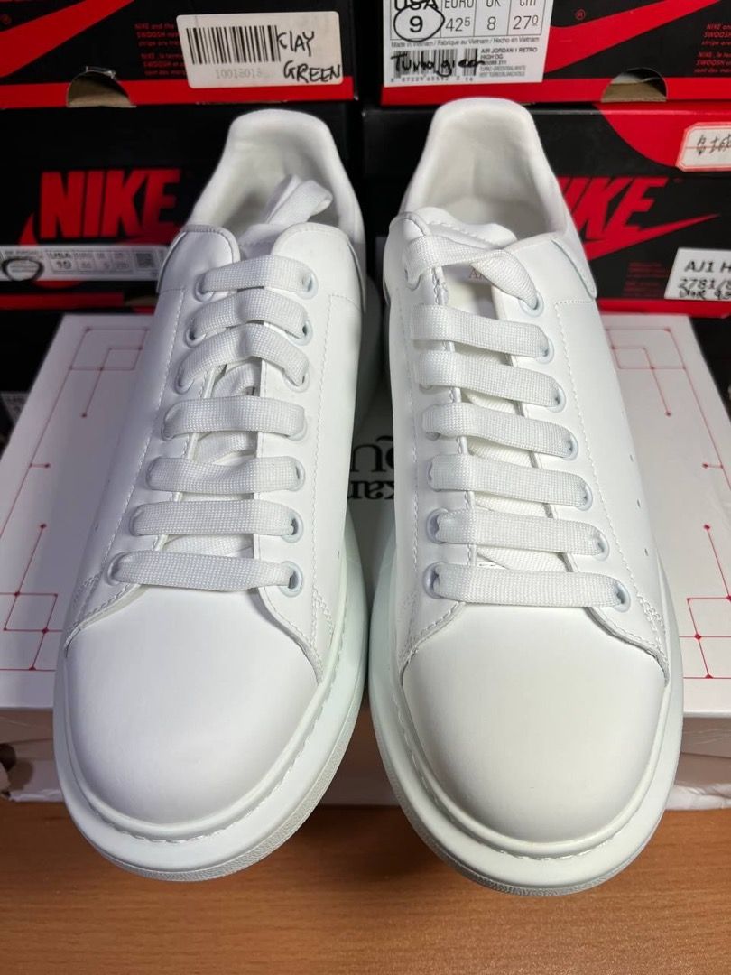 Alexander McQueen AMQ Sneaker White Leather Men s Fashion