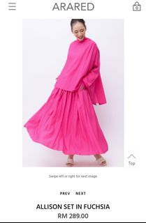 Arared Allison set in Fuchsia