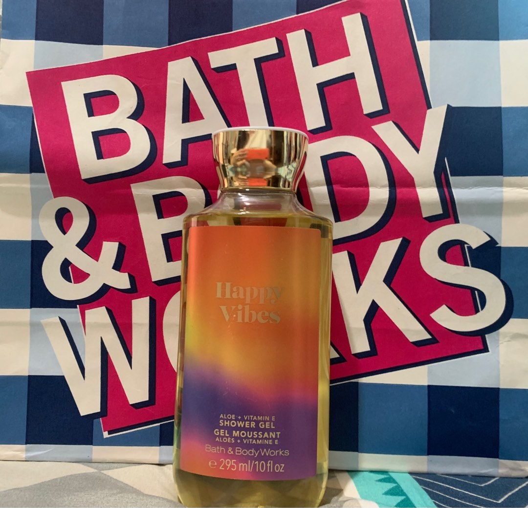 Bath & Body Works HAPPY VIBES shower gel, Beauty & Personal Care, Bath
