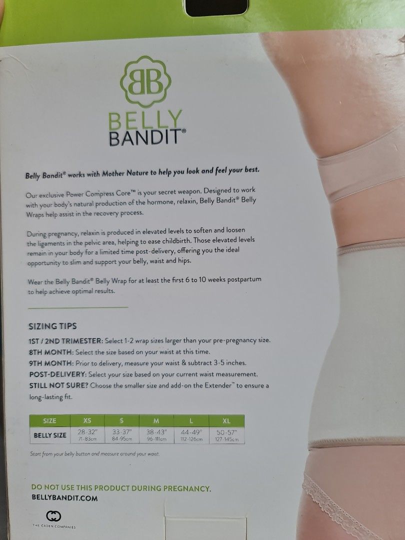 Belly Bandit bamboo belly wrap, Babies & Kids, Maternity Care on Carousell