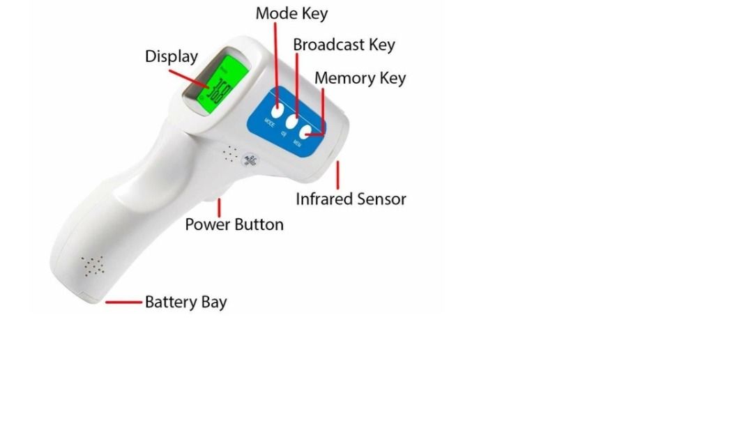Non Contact Infrared Forehead Thermometer JXB178 Thermometer 3