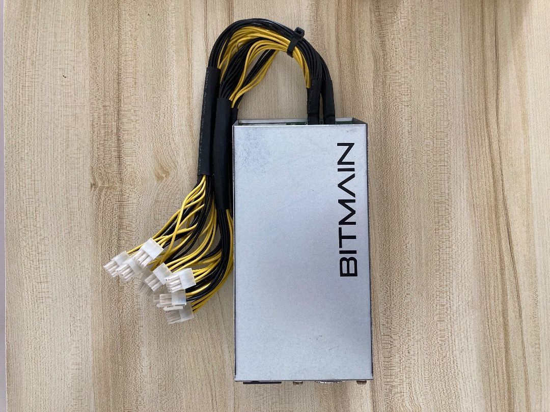 Bitmain 1600W psu APW3 Ethereum Bitcoin, Computers & Tech, Parts &  Accessories, Computer Parts on Carousell