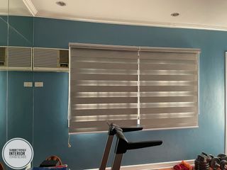 Blinds,curtains and accordion door