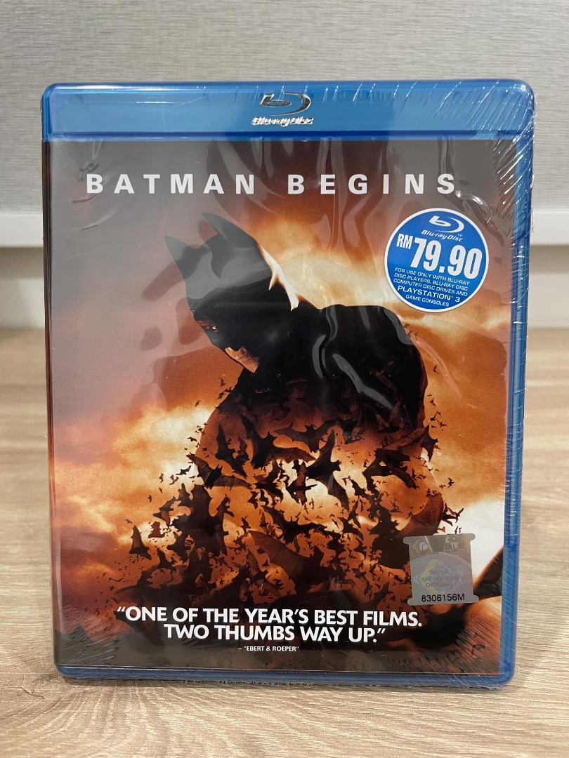 Blu-ray Disc BATMAN BEGINS brand new sealed, Hobbies & Toys, Music & Media,  CDs & DVDs on Carousell