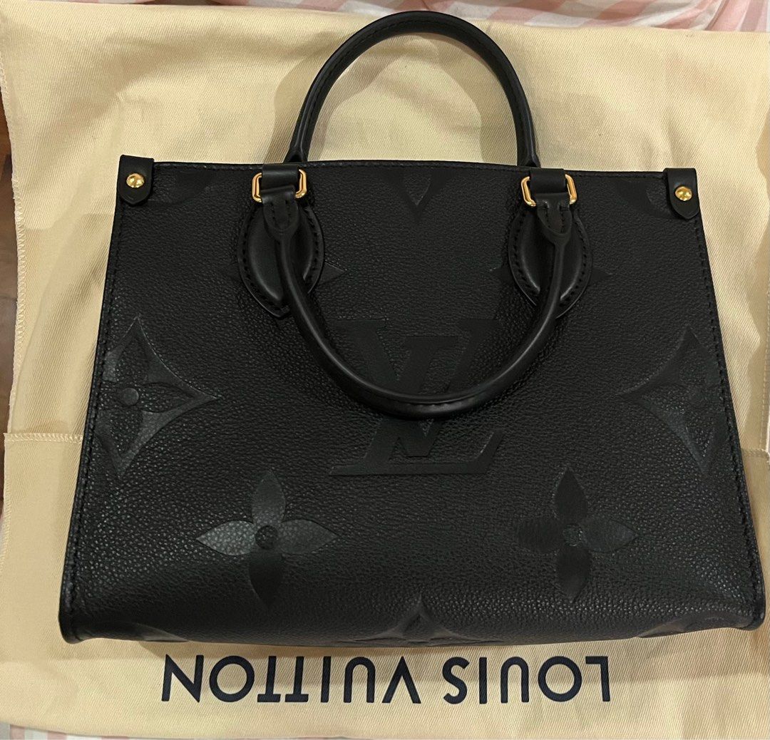 Bnew On the Go Louis Vuitton (Category: Luxury Bags & Wallets) located in Makati City. Submitted by qwn009 (Listing ID 1194321334, Image 1). Description: Empreinte Leather >>Complete with box, paperbag, dustbag and receipt.