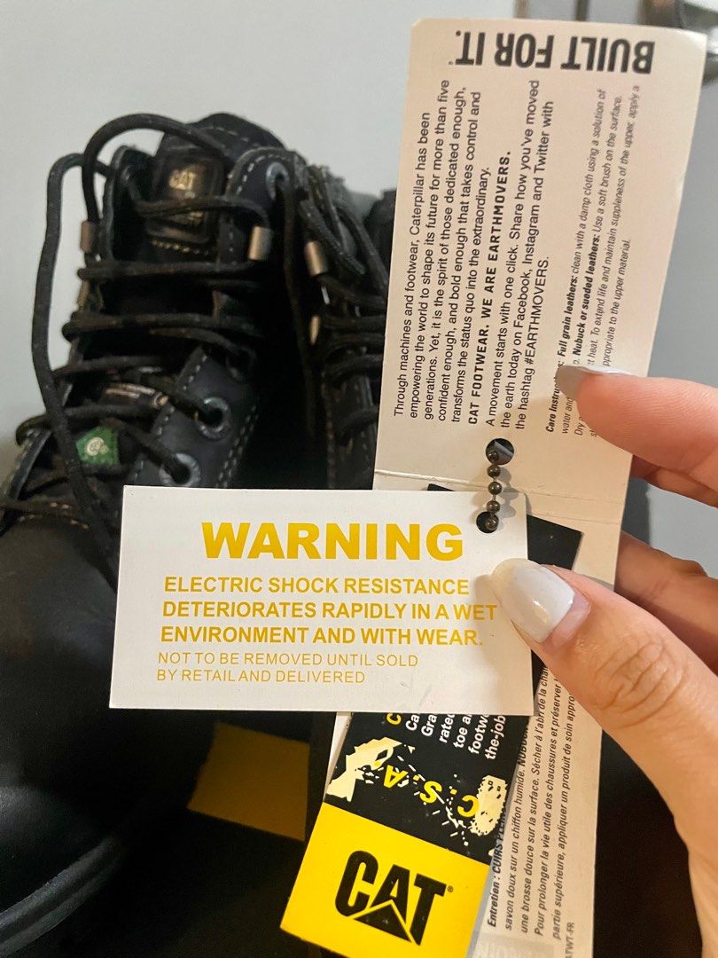 BNIB BNWT Kitson SRX CSA Caterpillar Ladies Women Woman Black Safety Combat Hiking Trekking Winter Work Steel Toe Boots EUR 37 not Dr Martins