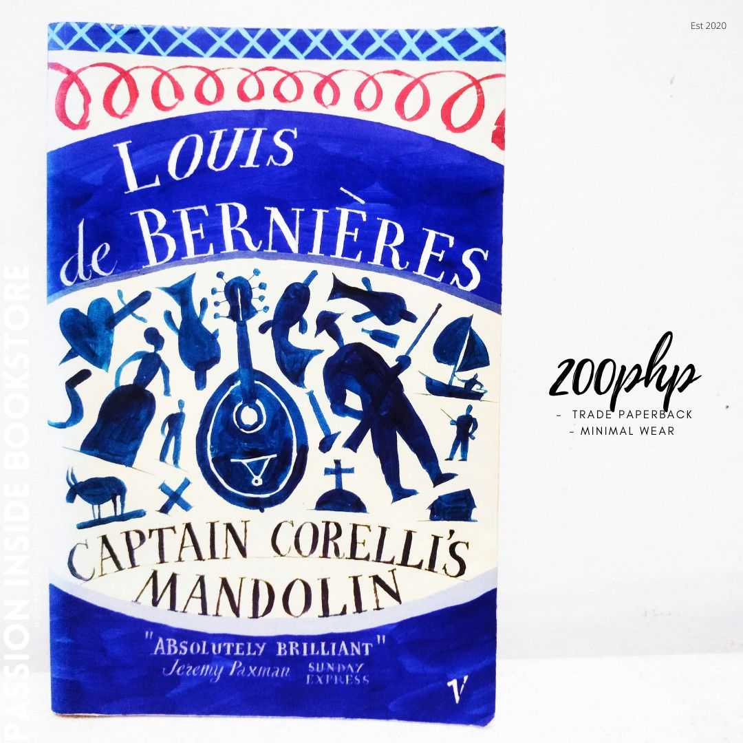 Captain Corelli's Mandolin by Louis De Bernieres, Hobbies & Toys, Books ...