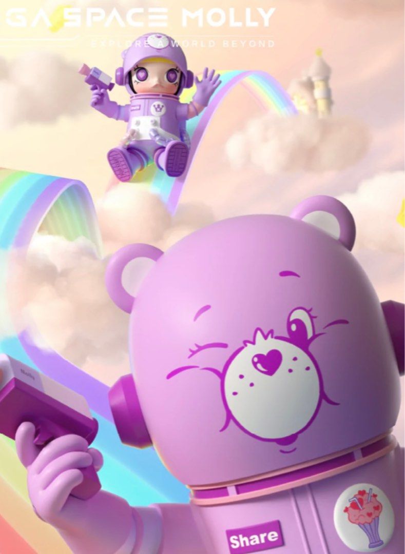 CAREBEAR x SHAREBEAR MEGA SPACE MOLLY, Hobbies & Toys, Toys & Games on ...