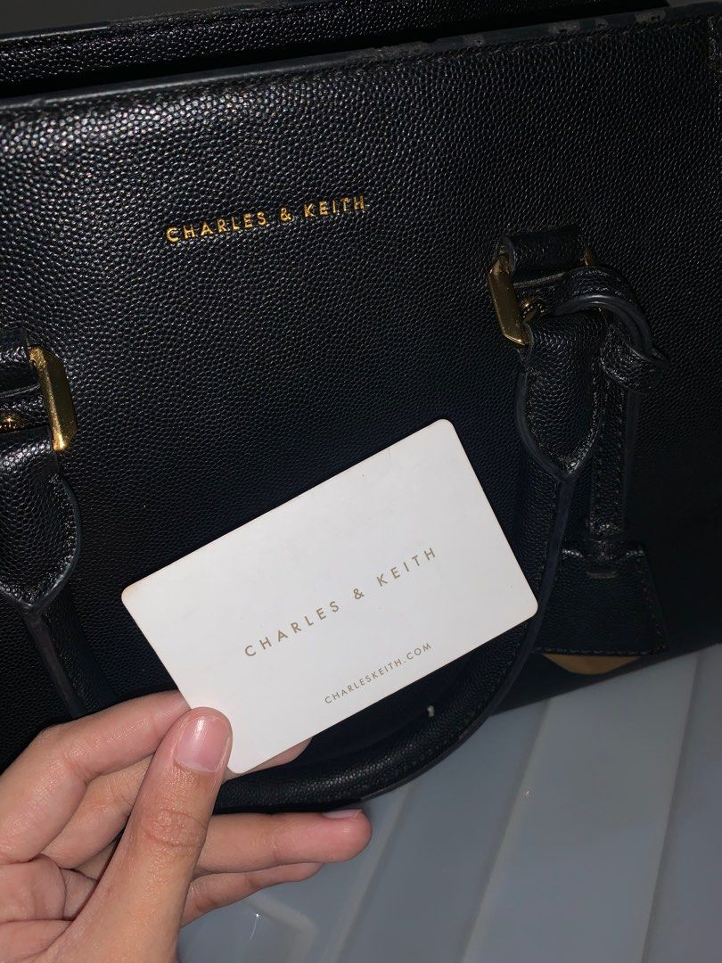 Charles and keith handbag black cheap