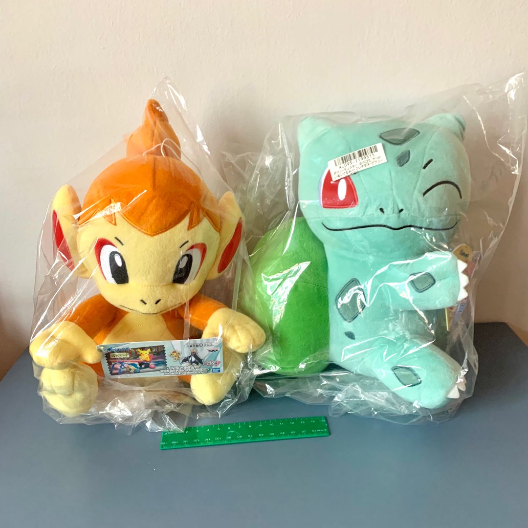 Chimchar & Bulbasaur (Pokemon Soft Toy/Plushie/Toreba), Hobbies & Toys