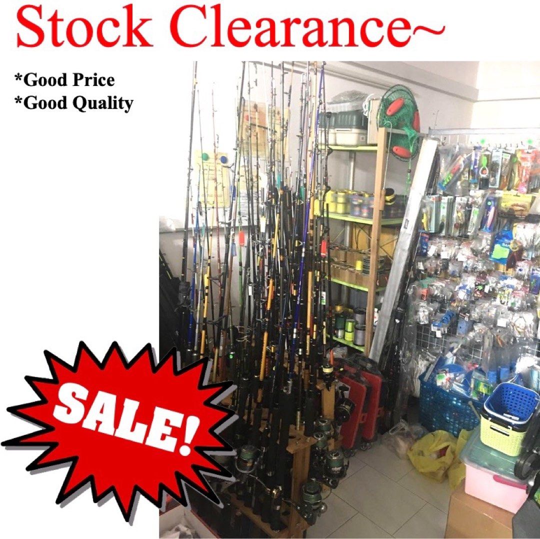 CLEARANCE] Fish Equipment / Fish Rod / Fishing Rods / Fish Rod / Fishing  Reel/ Fishing Stock/Fishing Item/ Cooler Box/ New and Used, Sports  Equipment, Fishing on Carousell