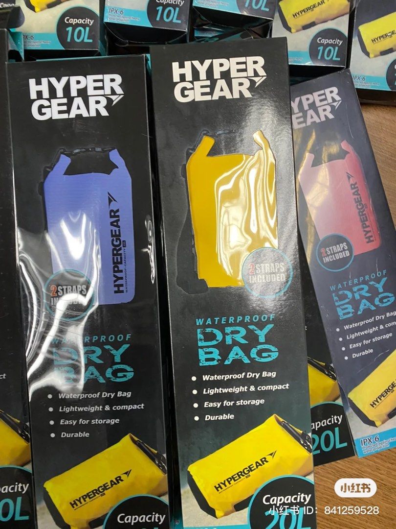 CLEARANCE HYPERGEAR Dry Bag 5L , 10L , 20L waterproof BAG, Men's