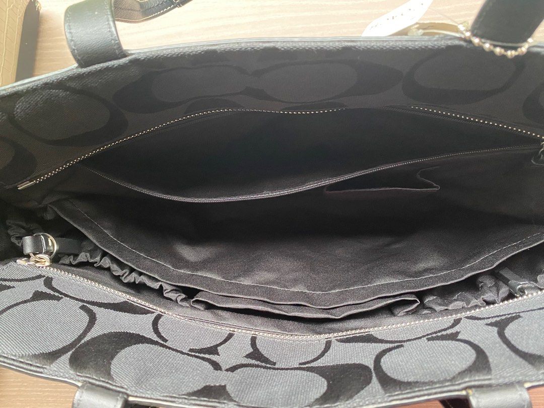 Coach diaper bag discount tote