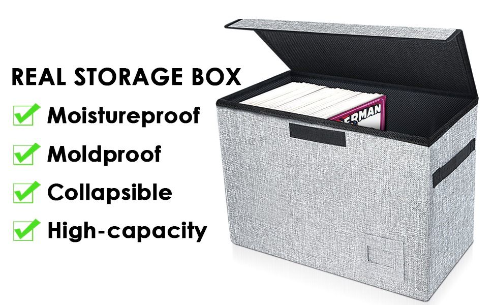 Collapsible Heavy Duty Comic Short Box with Lid, Hobbies & Toys, Books ...