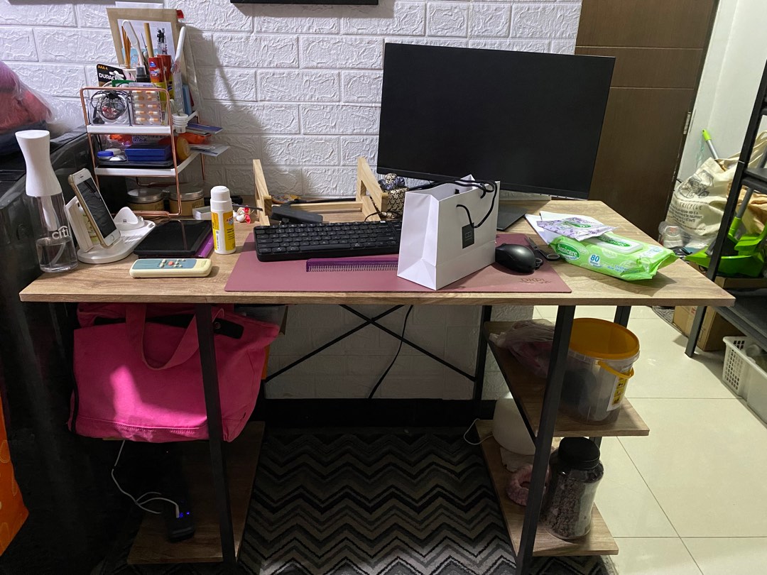 Computer table + chair, Furniture & Home Living, Office Furniture