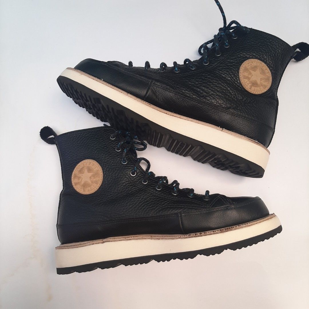 Converse shop boots leather