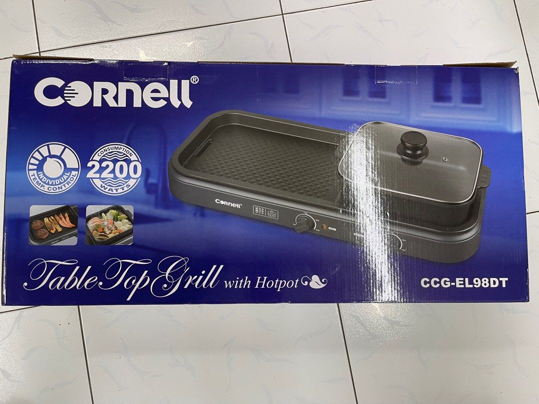 Cornell table top grill with hotpot, TV & Home Appliances, Kitchen