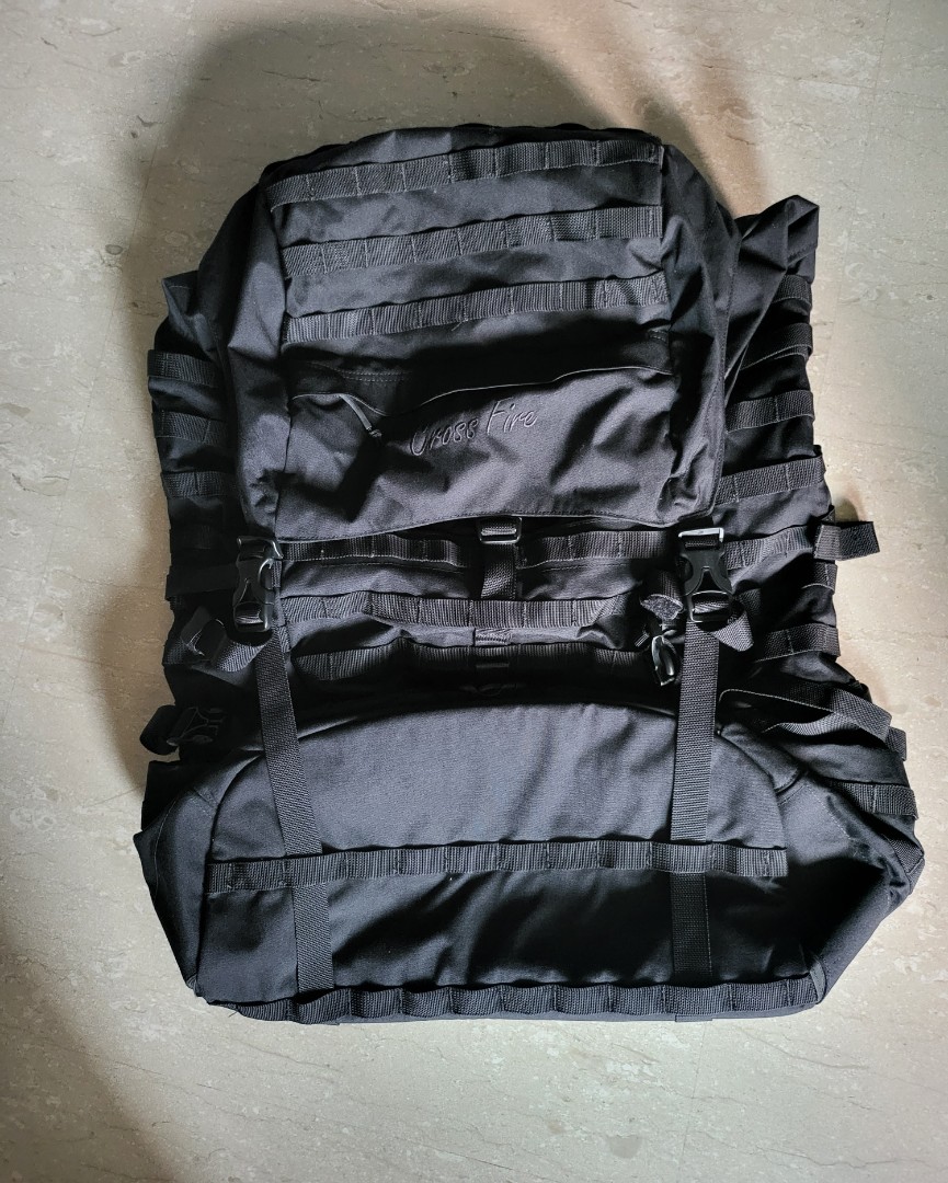 Crossfire DG16 Black (RARE Colour) - 85L Large Field Pack (Pack