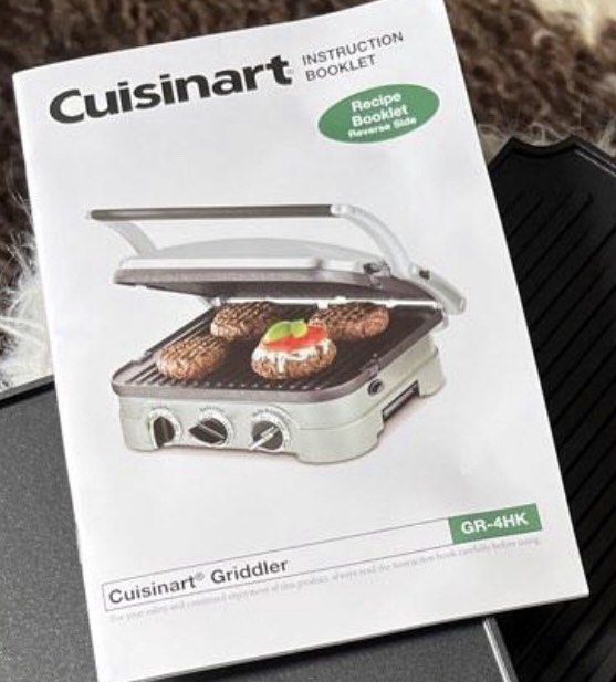 cuisinart griddler manual