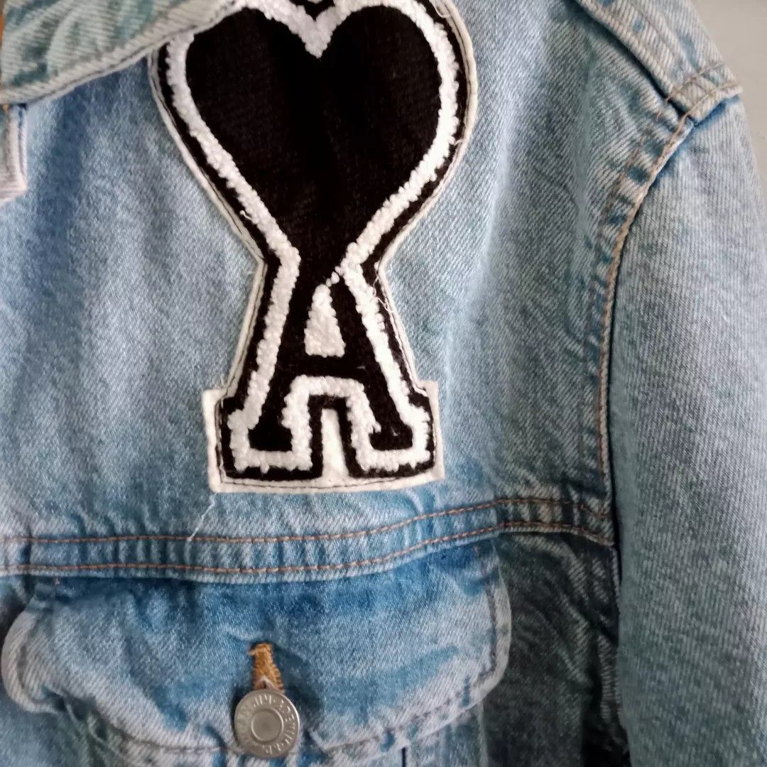 Custom Hand Painted Denim Jacket Title: John Lennon 