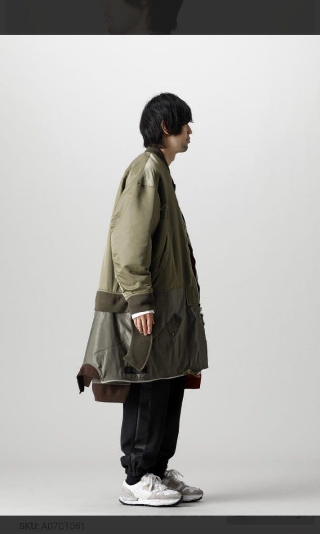 Deconstructed MA-1 Coat MIHARA YASUHIRO, 男裝, 外套及戶外衣服