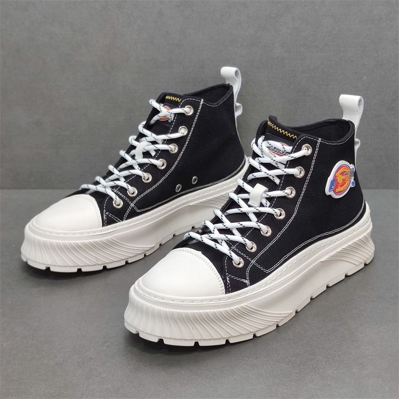 DICKIES HIGH CUT CANVAS SHOES BLACK/WHITE 221M50LXS79 US9 US10