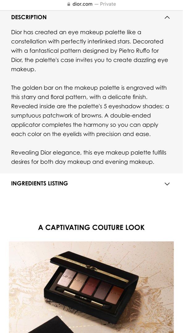 40 kuvaa aiheesta dior eyeshadow ingredients