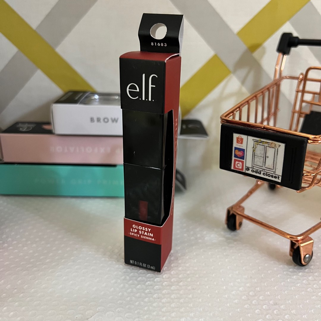 Elf/ E.l.f Glossy Lip Stain in Spicy Sienna Full Size, Beauty