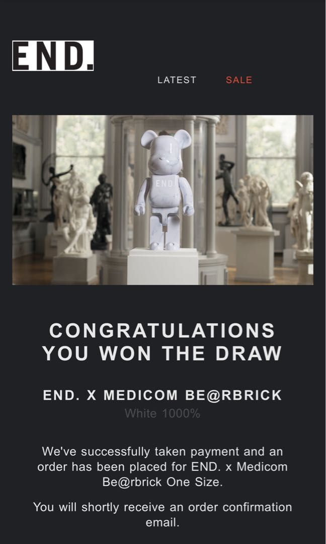 Bearbrick End. Medicom - Figurine Neuve Sous Blister - Collection