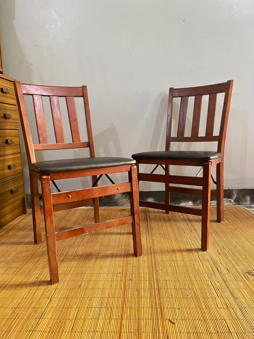 Foldable dining chairs, Furniture & Home Living, Furniture, Chairs on