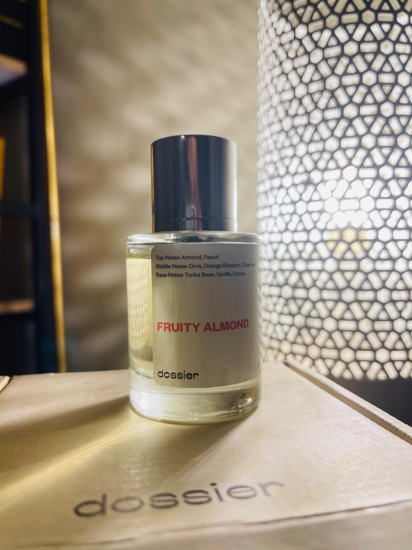 Fruity Almond by Dossier 50ml (FSM), Beauty & Personal Care, Fragrance